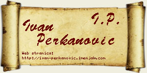Ivan Perkanović vizit kartica